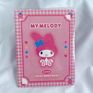 Sanrio MY MELODY Self-Stick Notes, Stationary Book